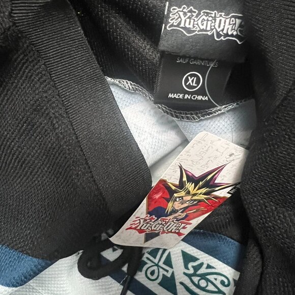 YUGIOH DARK MAGICIAN HOCKEY JERSEY YU GI OH ANIME SHIRT YUGI 96 BOXLUNCH - Picture 7 of 9